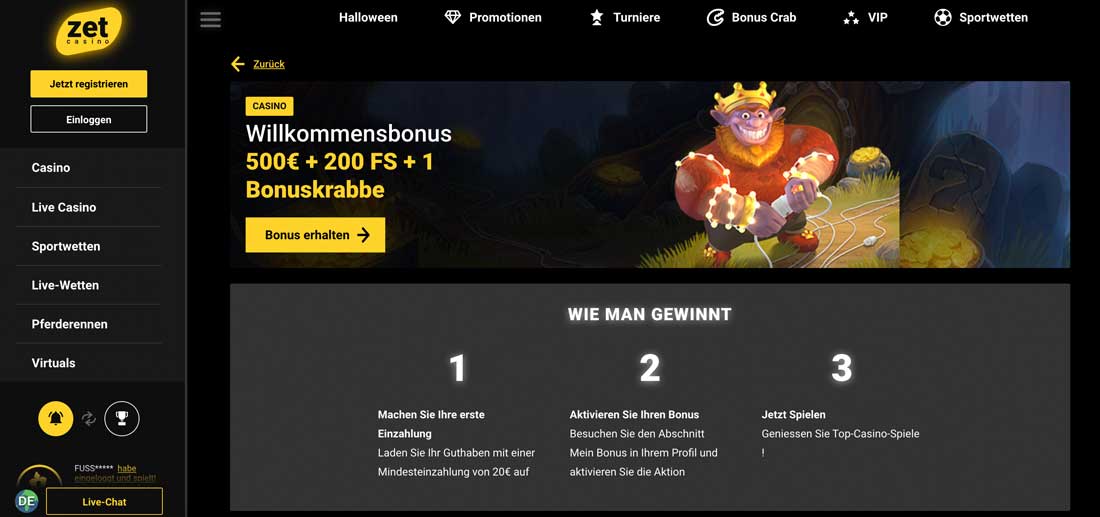 zet casino betrugstest